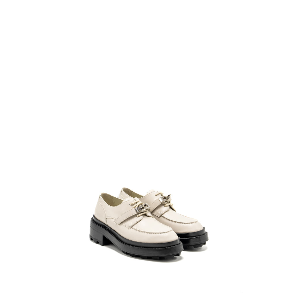 HERMES RICHELIEU DERBY FIRST LOAFER BEIGE GLAICE SHW