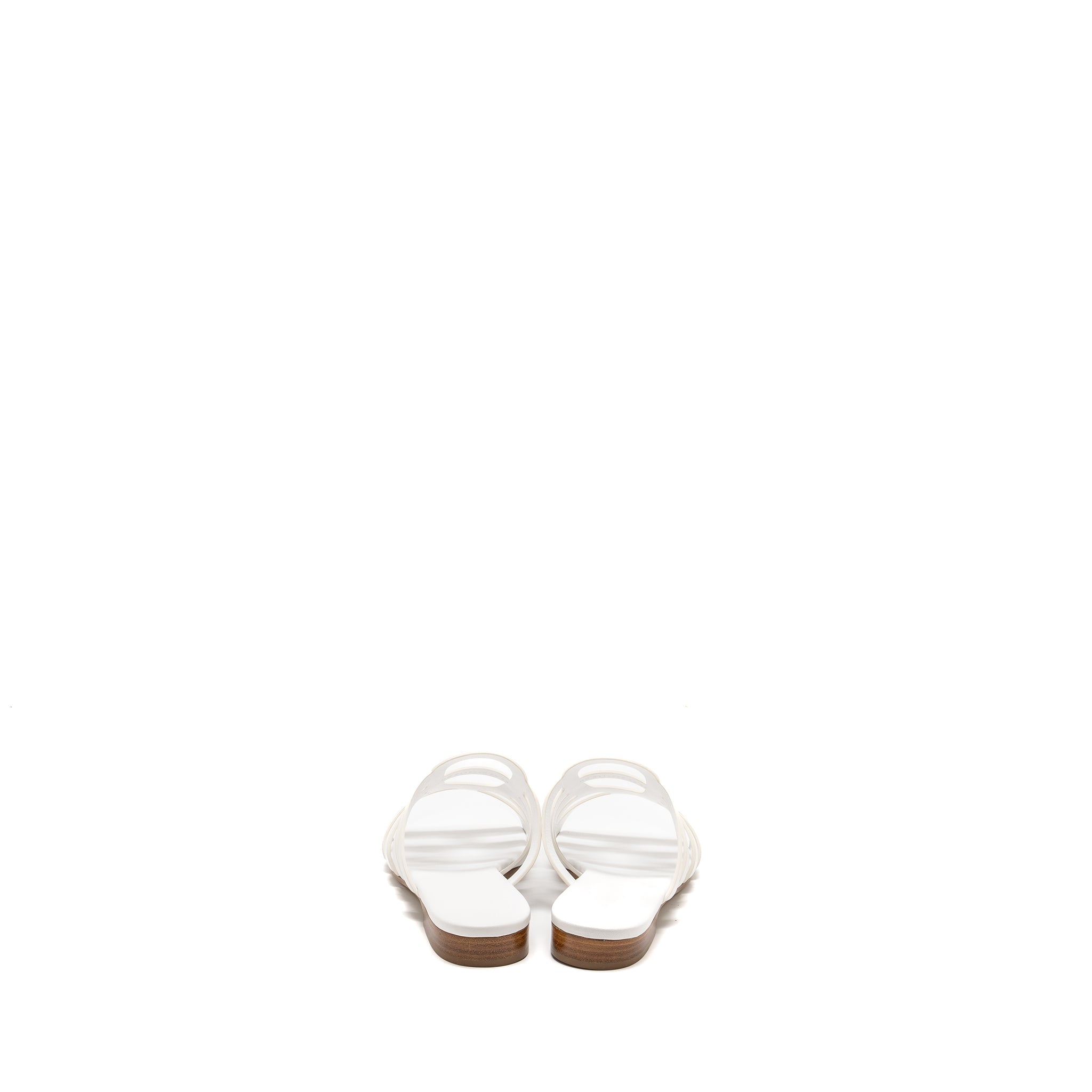 HERMES CAMELIA SANDAL CALFSKIN WHITE