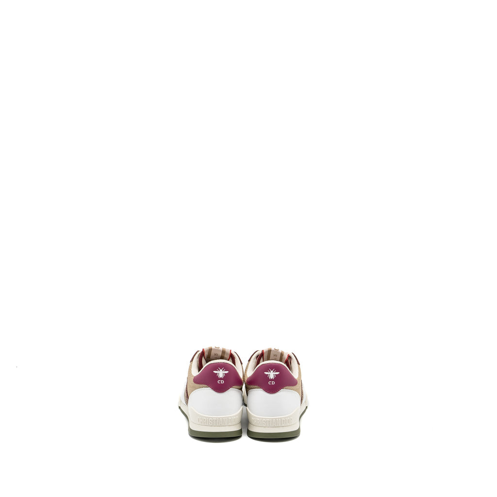 DIOR DIOR TRAVEL SNEAKER LEATHER/NYLON DARK NUT/MULTICOLOUR