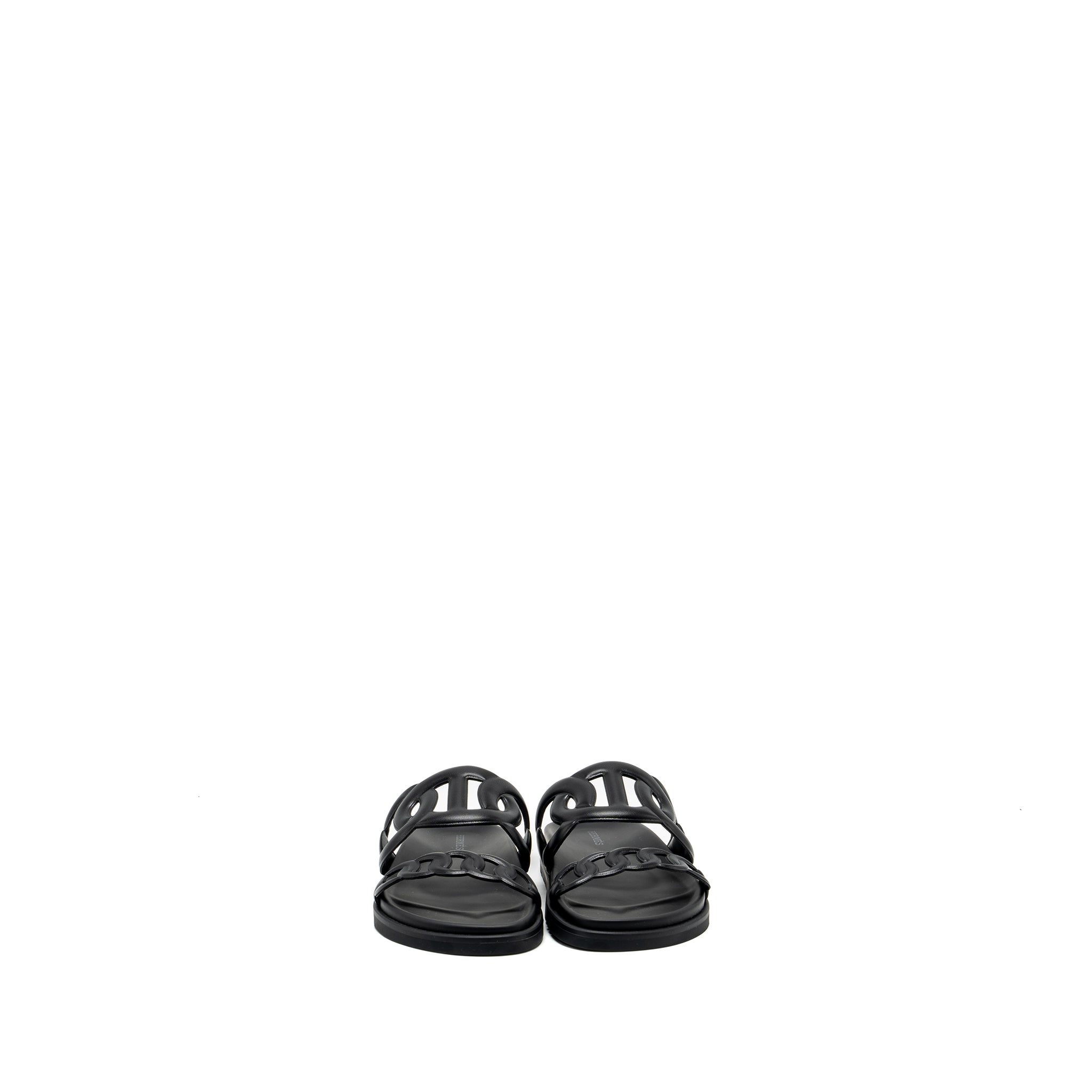HERMES EXTRA SANDALS BLACK