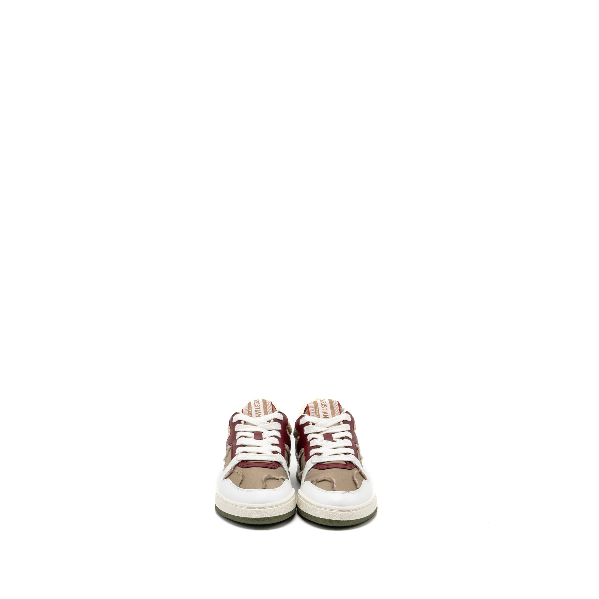 DIOR DIOR TRAVEL SNEAKER LEATHER/NYLON DARK NUT/MULTICOLOUR