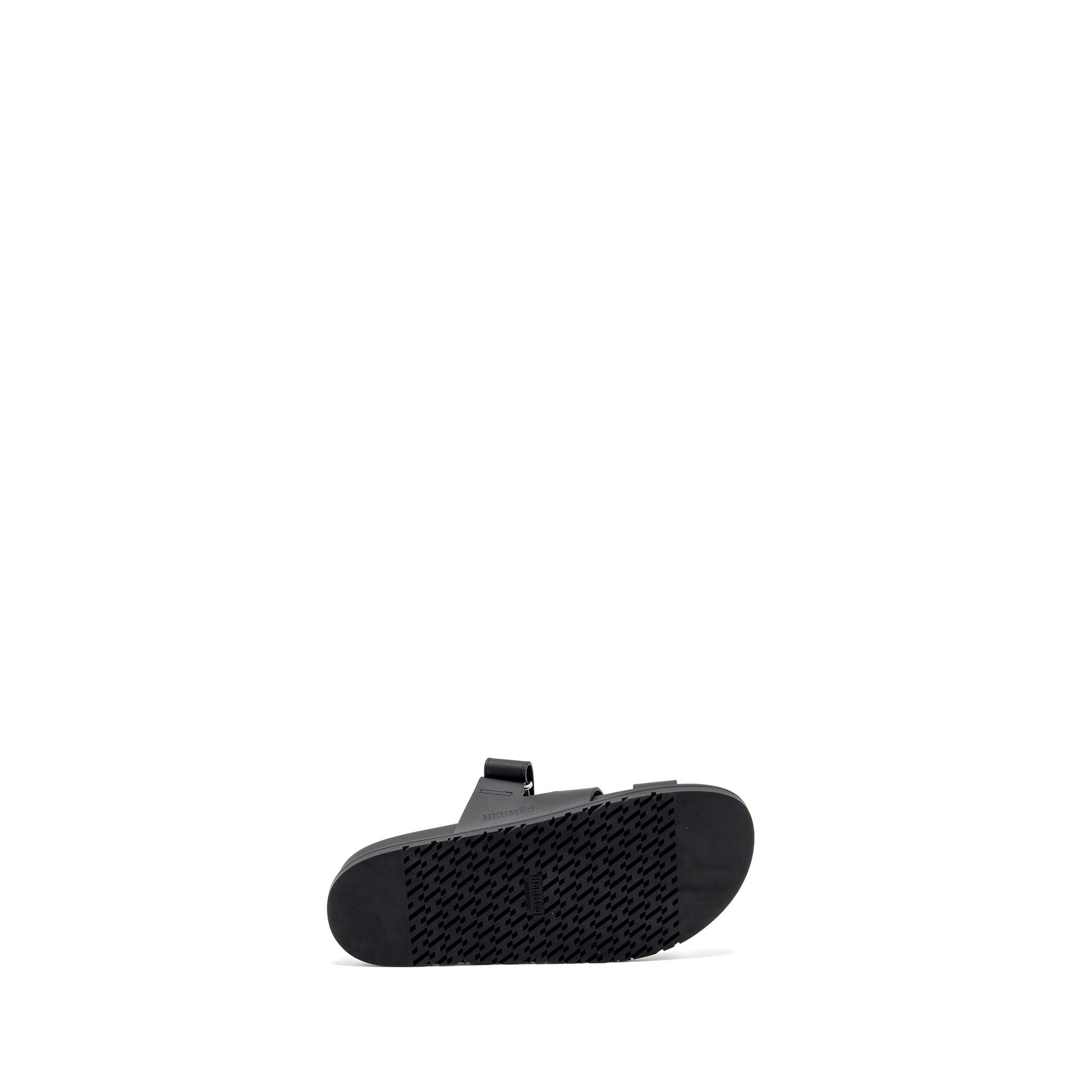 HERMES CHYPRE SANDALS BLACK