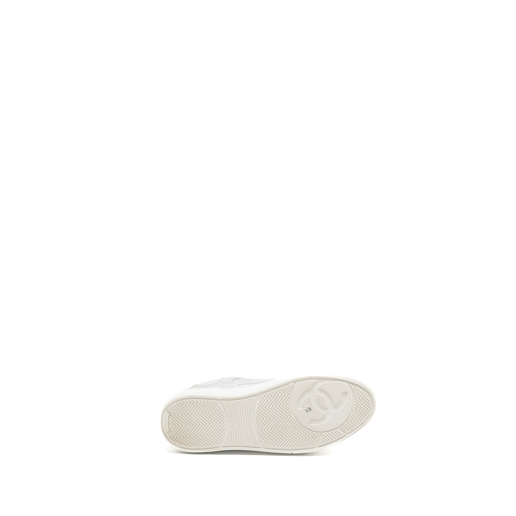 CHANEL 24C SNEAKER CALFSKIN SILVER