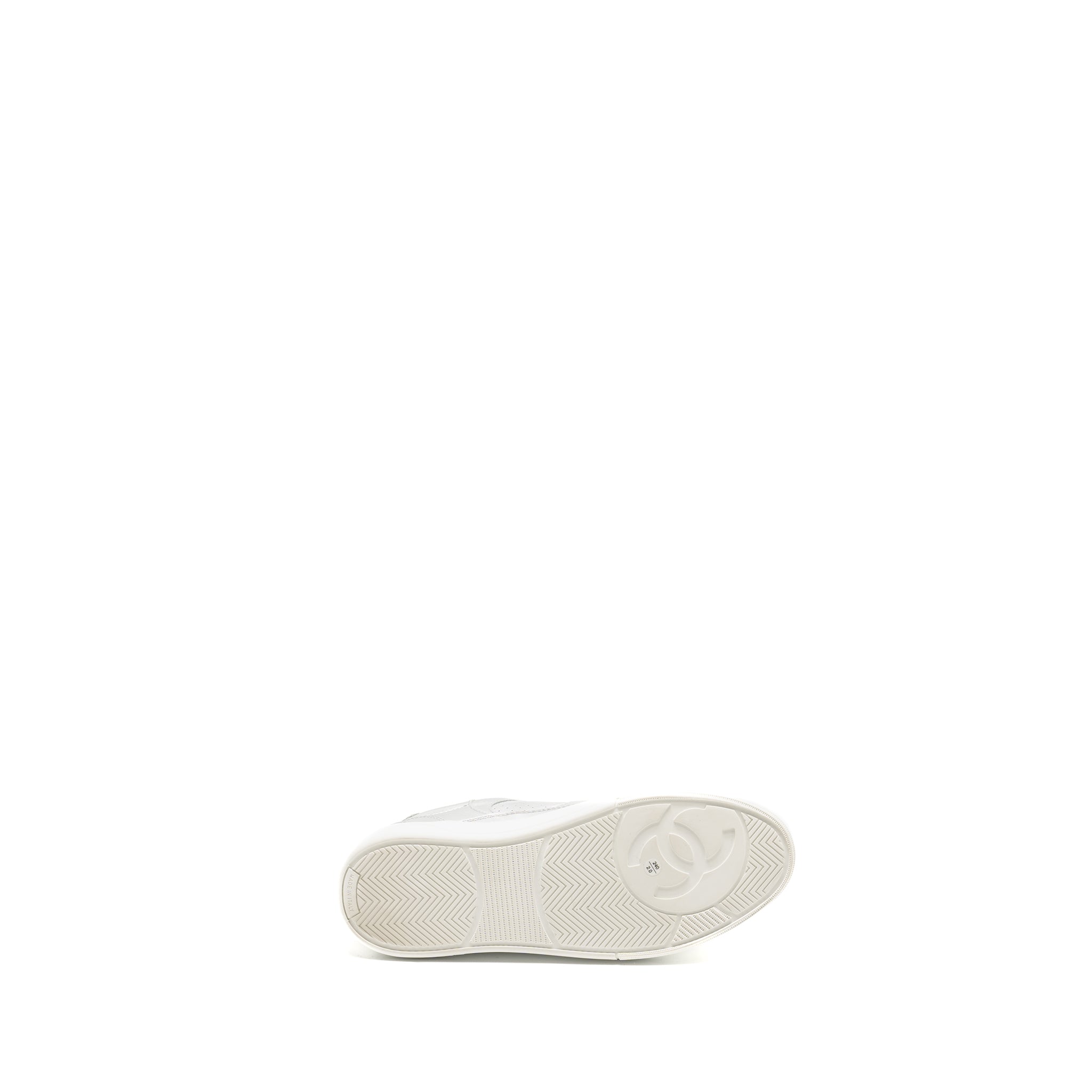 CHANEL 24C SNEAKER CALFSKIN SILVER