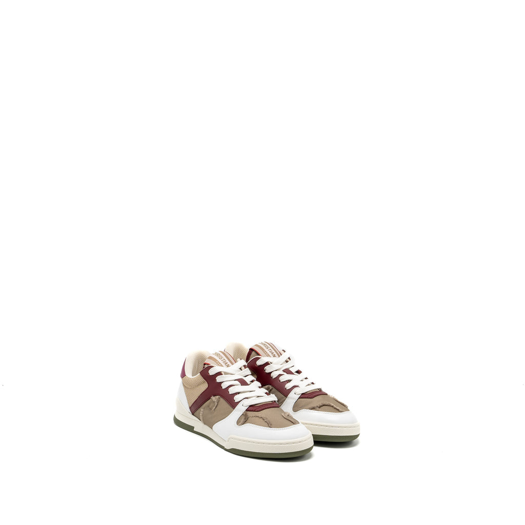 DIOR DIOR TRAVEL SNEAKER LEATHER/NYLON DARK NUT/MULTICOLOUR