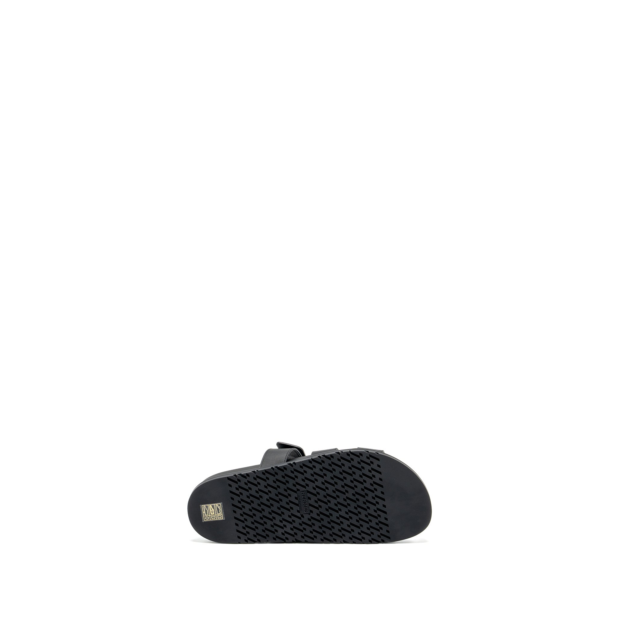 HERMES CHYPRE SANDALS BLACK