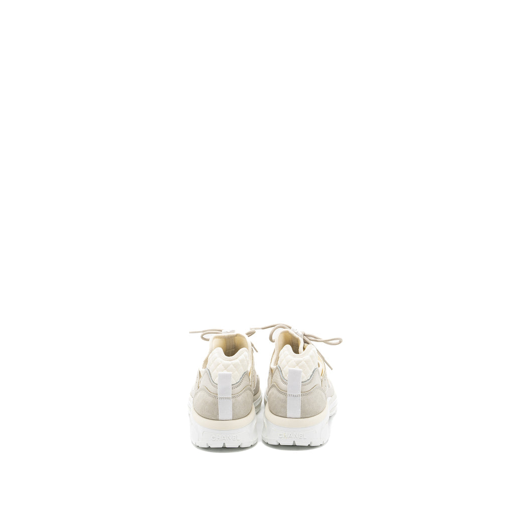 CHANEL TRAINERS SUEDE WHITE/IVORY
