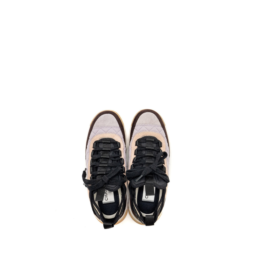 CHANEL 21K SNEAKERS FABRIC/SUEDE CALFSKIN LIGHT PURPLE/ BEIGE/MULTICOLOUR