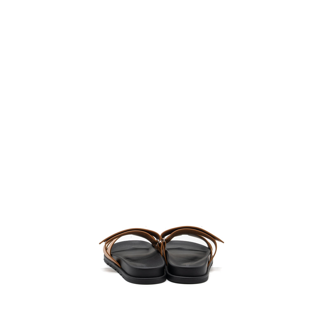 HERMES CHYPRE SANDALS CALFSKIN NATURAL