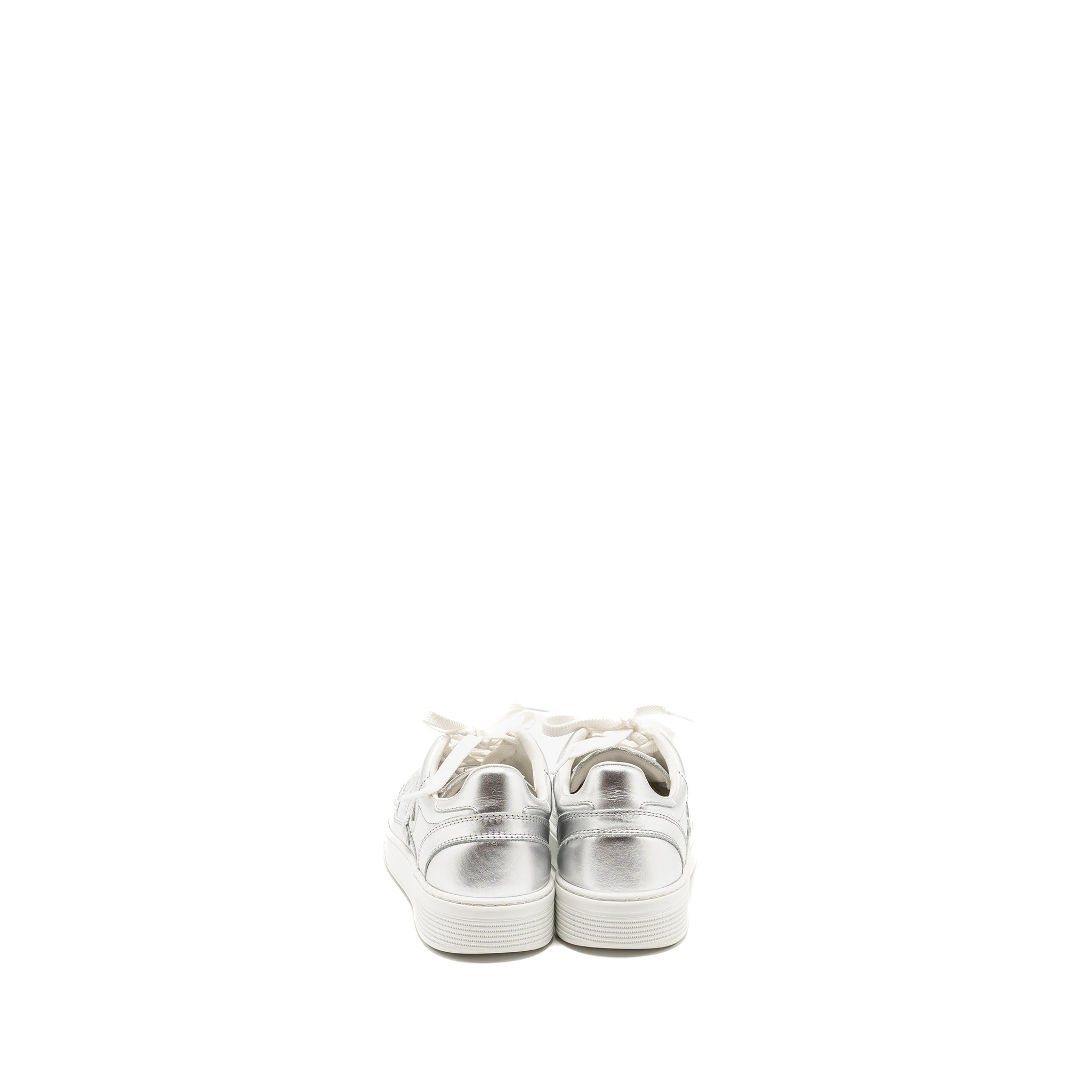 CHANEL 24C SNEAKER CALFSKIN SILVER