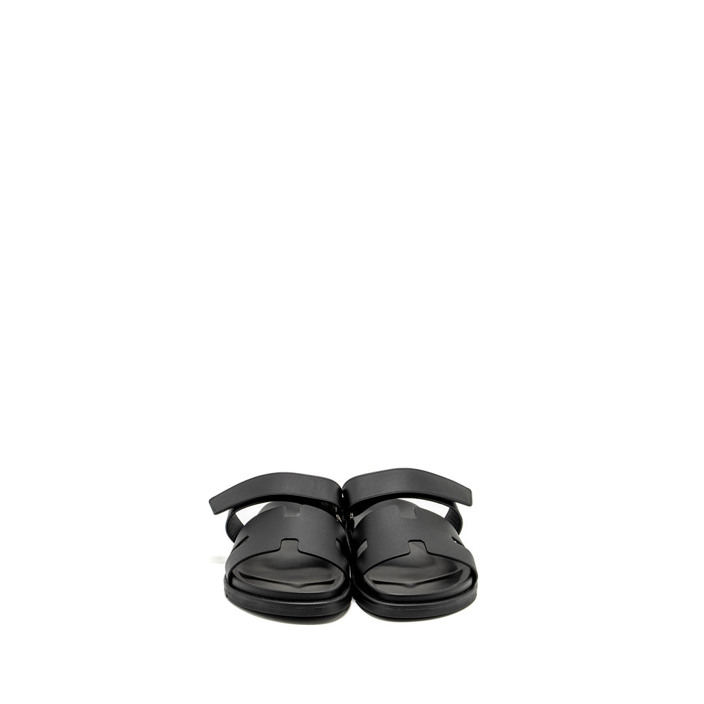 HERMES MEN’S CHYPRE SANDAL CALFSKIN BLACK