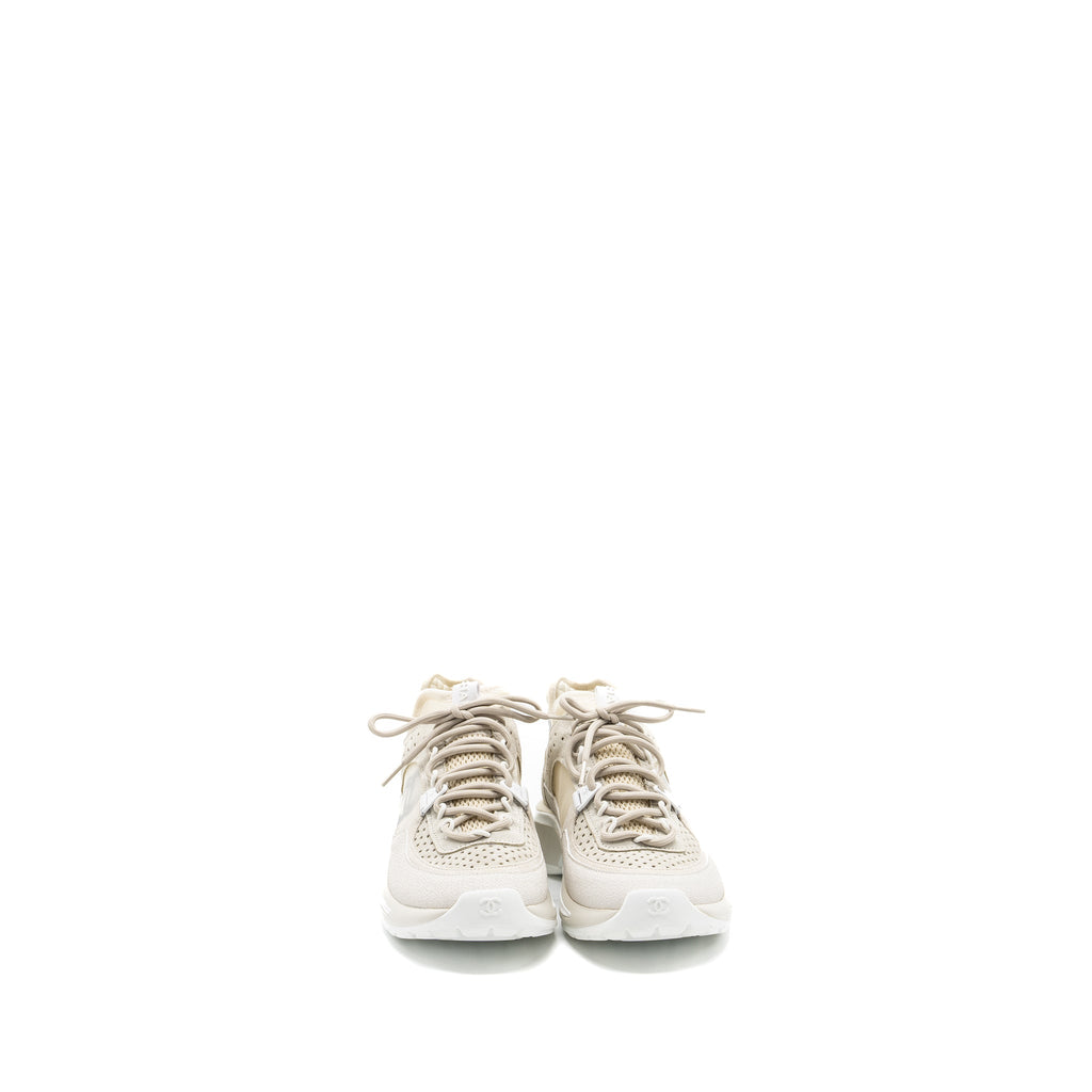 CHANEL TRAINERS SUEDE WHITE/IVORY