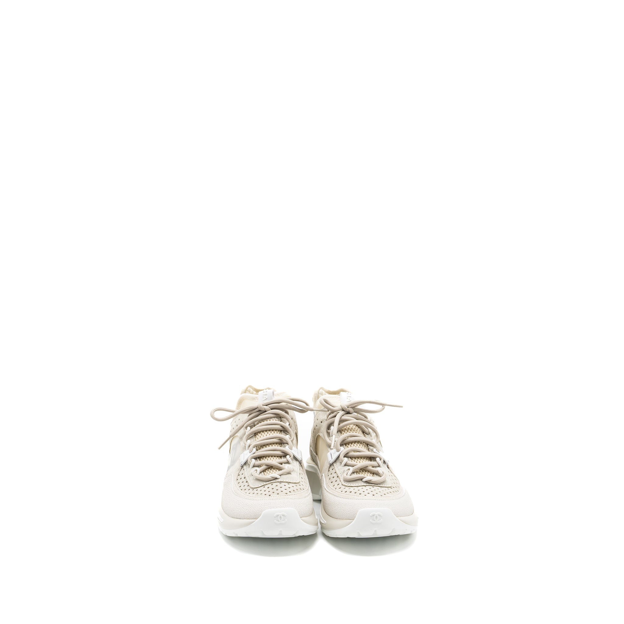 CHANEL TRAINERS SUEDE WHITE/IVORY
