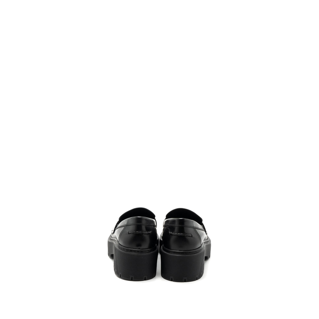 HERMES HITCH MOCCASINS CALFSKIN BLACK