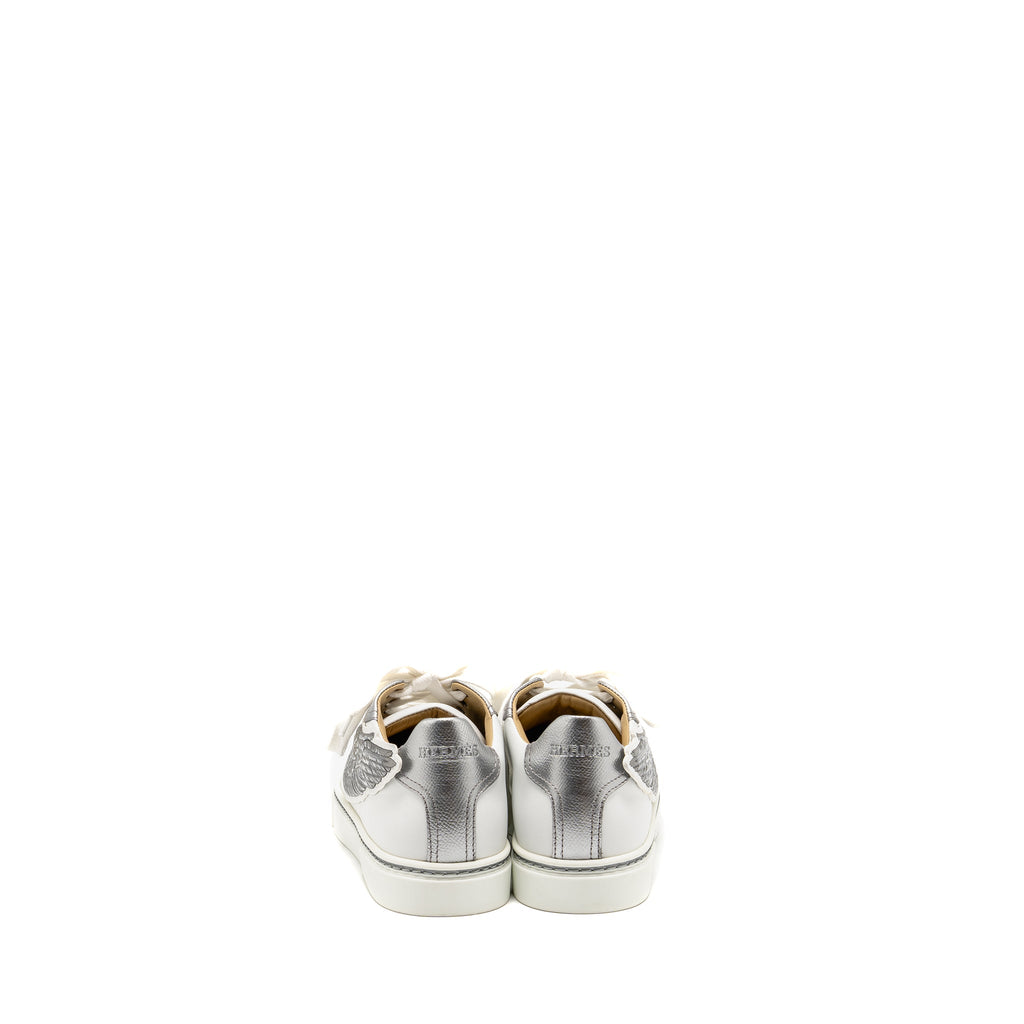 HERMES WING SNEAKERS LEATHER WHITE/SILVER SHW