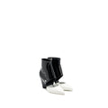 CHANEL ANKLE BOOTS PATENT BLACK / WHITE