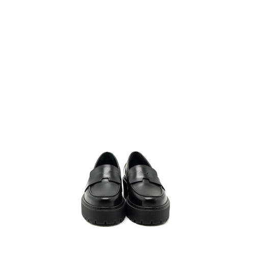 HERMES HITCH MOCCASINS CALFSKIN BLACK