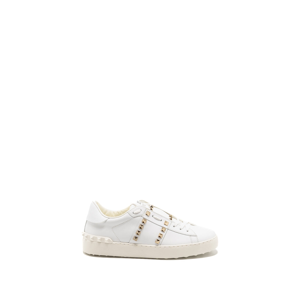VALENTINO ROCKSTUD UNTITLED SNEAKERS CALFSKIN WHITE