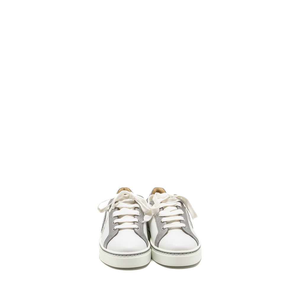 HERMES WING SNEAKERS LEATHER WHITE/SILVER SHW
