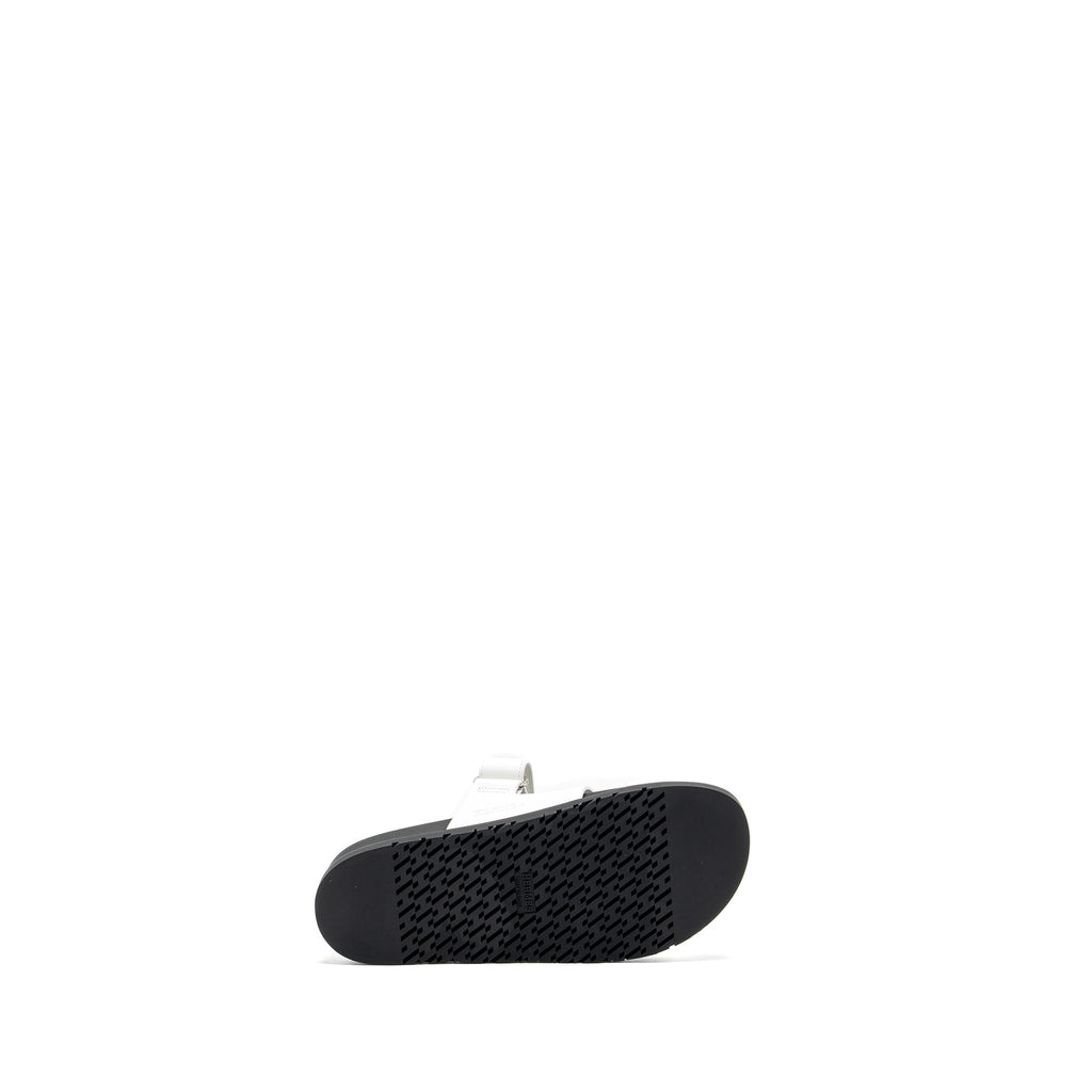 HERMES CHYPRE SANDALS WHITE/BLACK