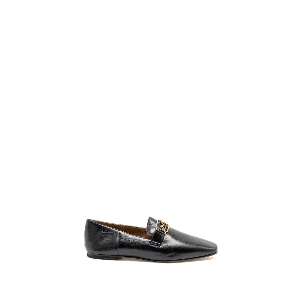 HERMES TIME LOAFER LEATHER BLACK GHW