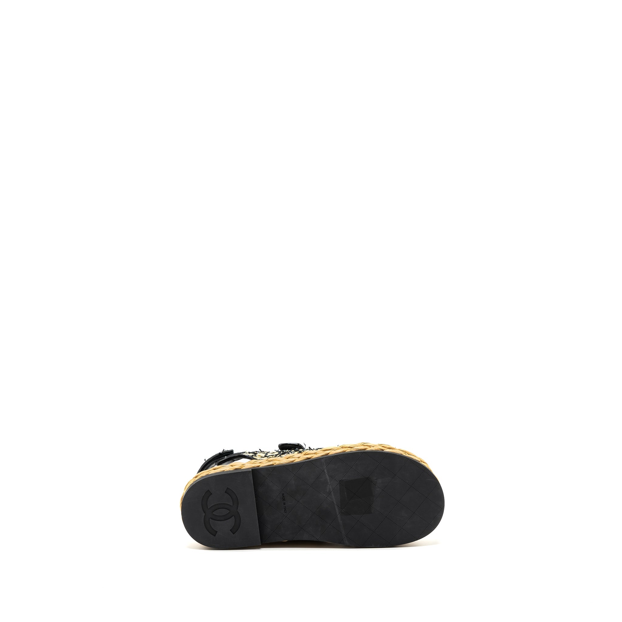 CHANEL DAD SANDALS MULTICOLOUR BLACK HARDWARE