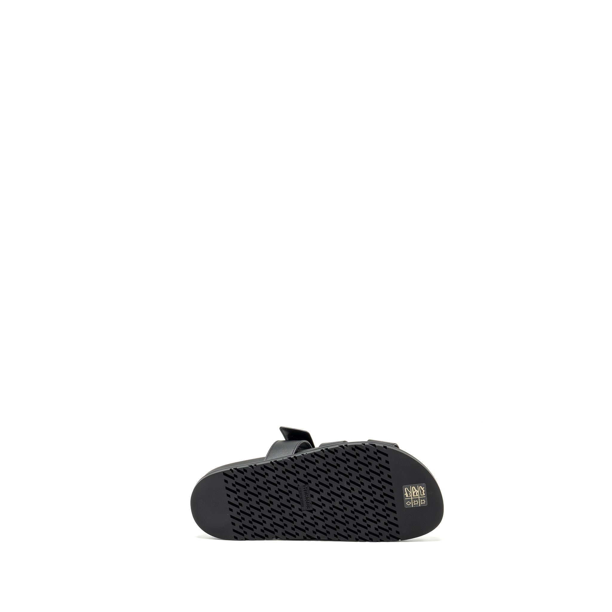 HERMES CHYPRE SANDALS BLACK