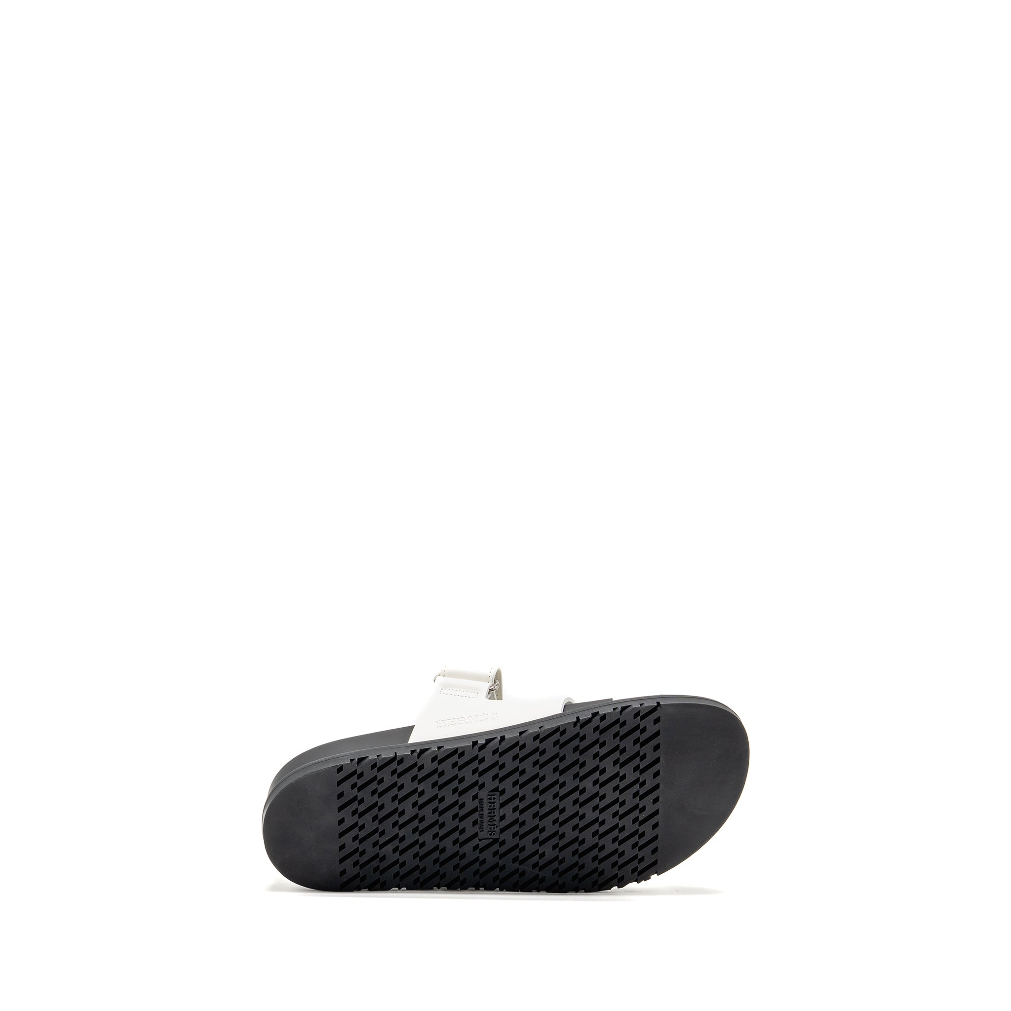 HERMES CHYPRE SANDALS CALFSKIN WHITE SHW