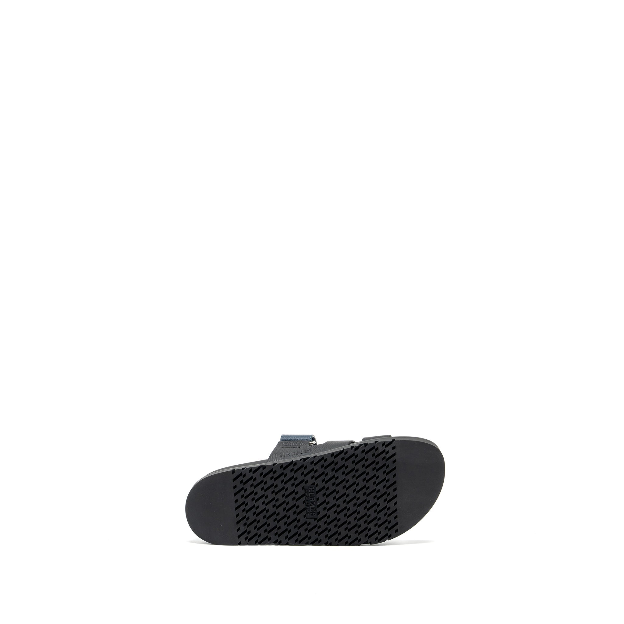 HERMES CHYPRE SANDALS BLACK/BLUE