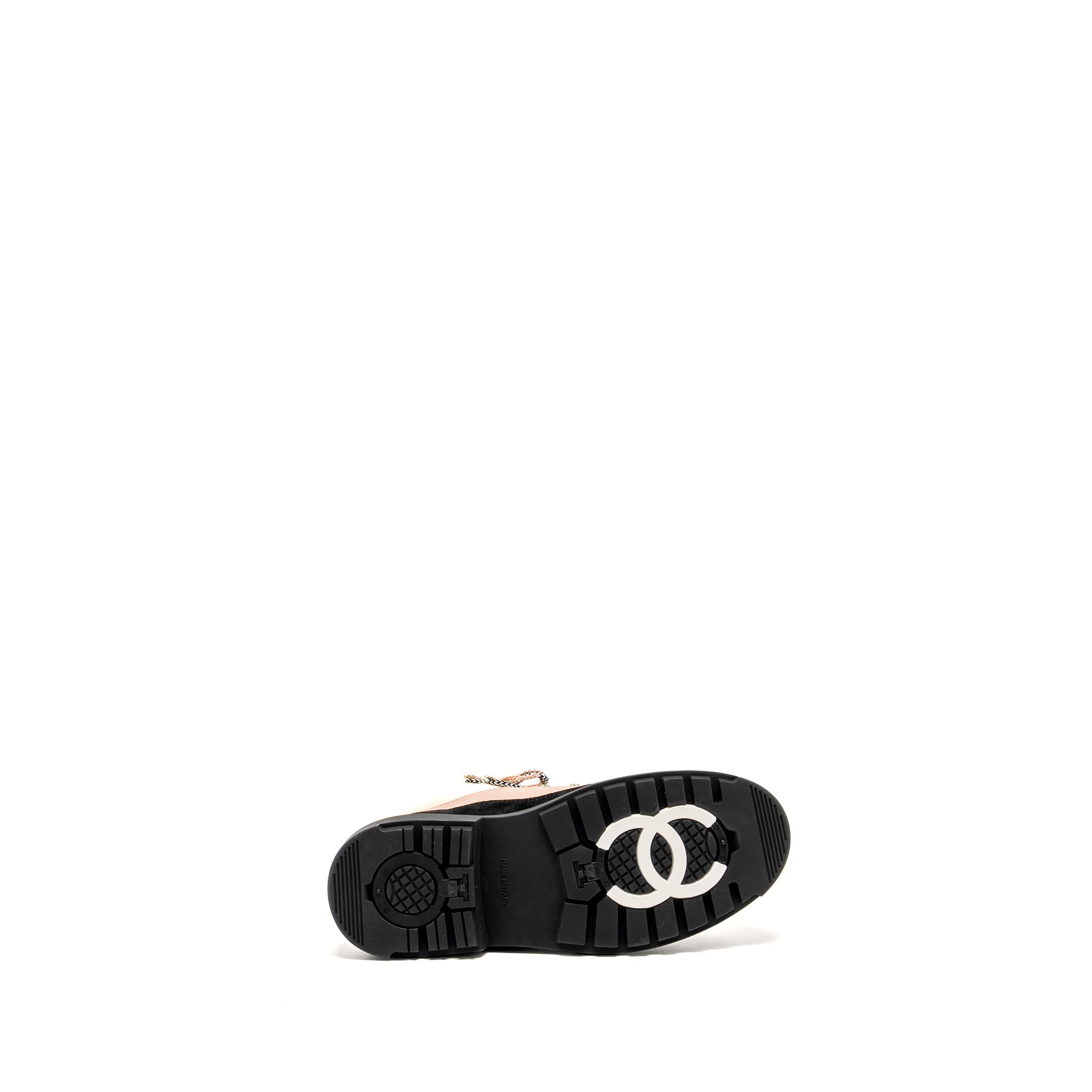 CHANEL ANKLE BOOKTS MULTICOLOR CREAM / PINK / BLACK