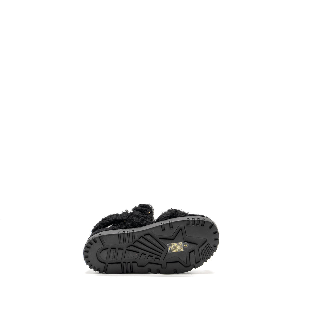 DIOR DIORACT SANDAL SHEARLING/SHEEPSKIN BLACK GHW