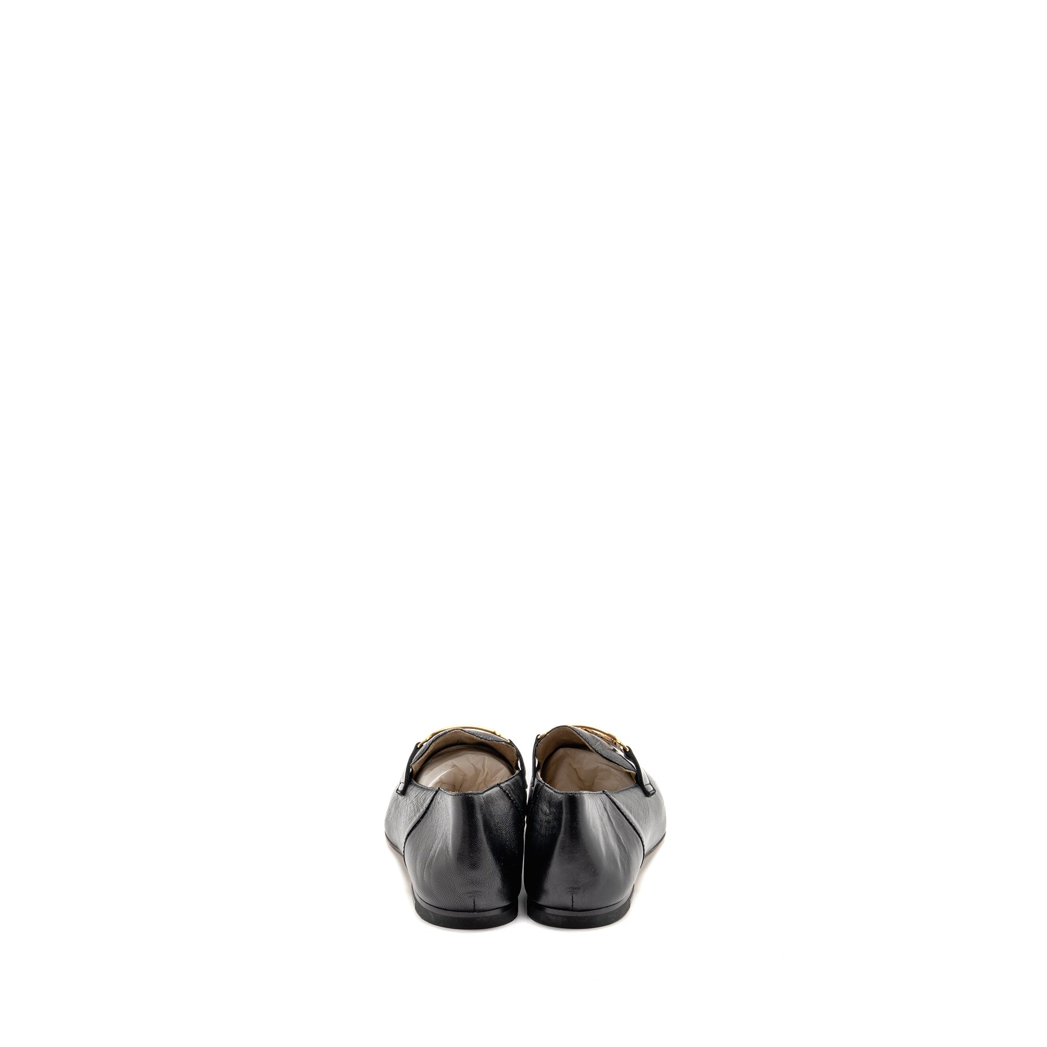 HERMES TIME LOAFER LEATHER BLACK GHW