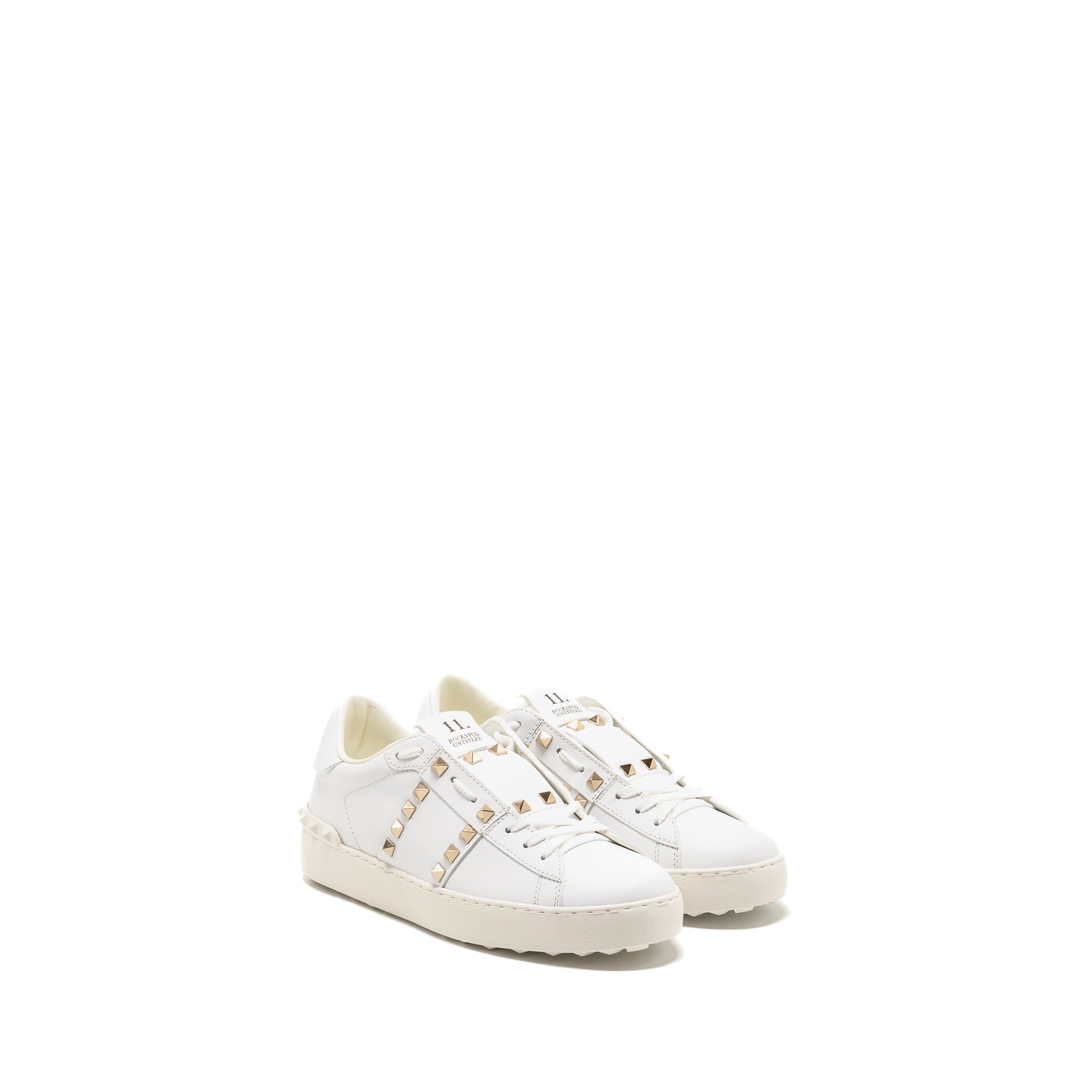 VALENTINO ROCKSTUD UNTITLED SNEAKERS CALFSKIN WHITE