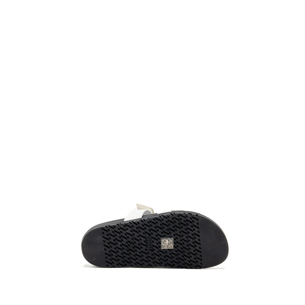 HERMES CHYPRE SANDALS CALFSKIN WHITE SHW