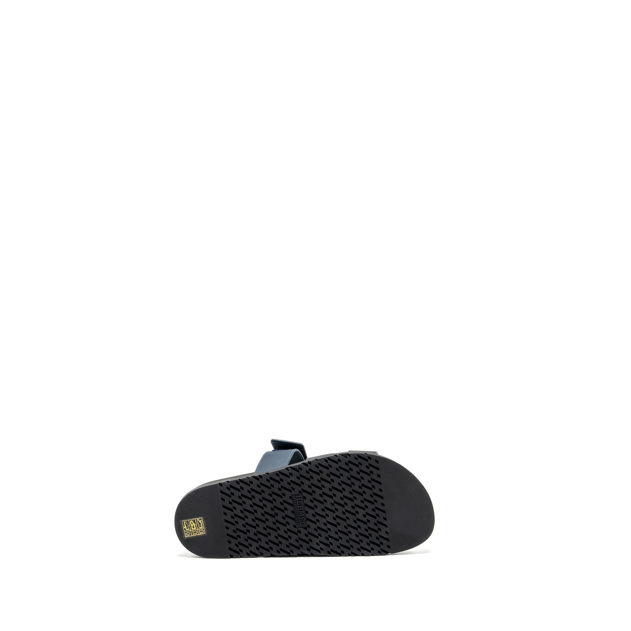 HERMES CHYPRE SANDALS BLACK/BLUE