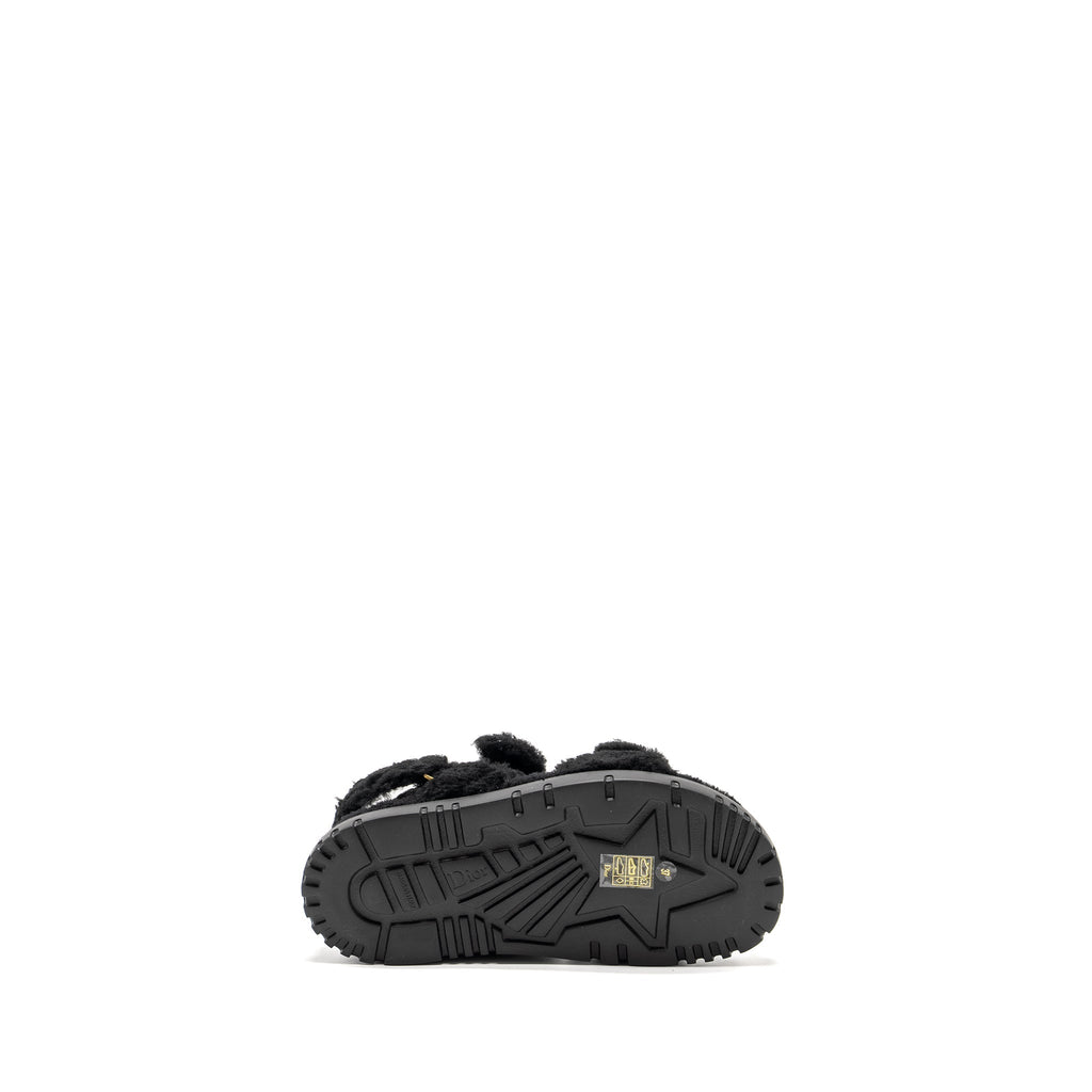 DIOR DIORACT SANDAL SHEARLING/SHEEPSKIN BLACK GHW