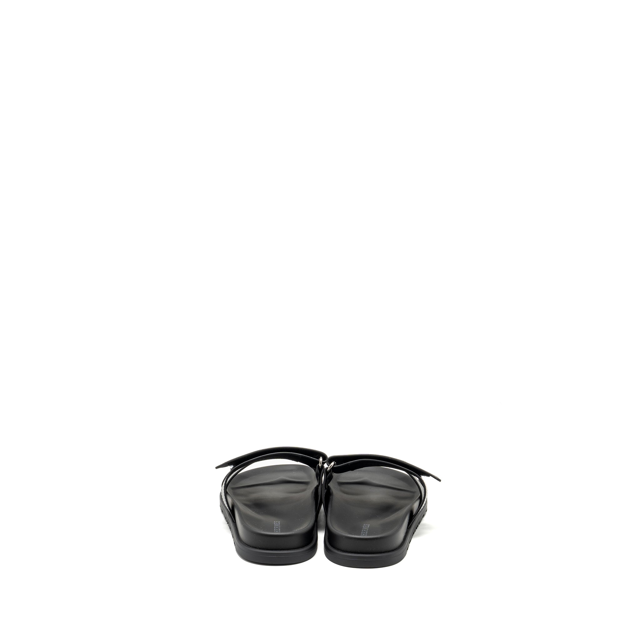 HERMES CHYPRE SANDALS BLACK