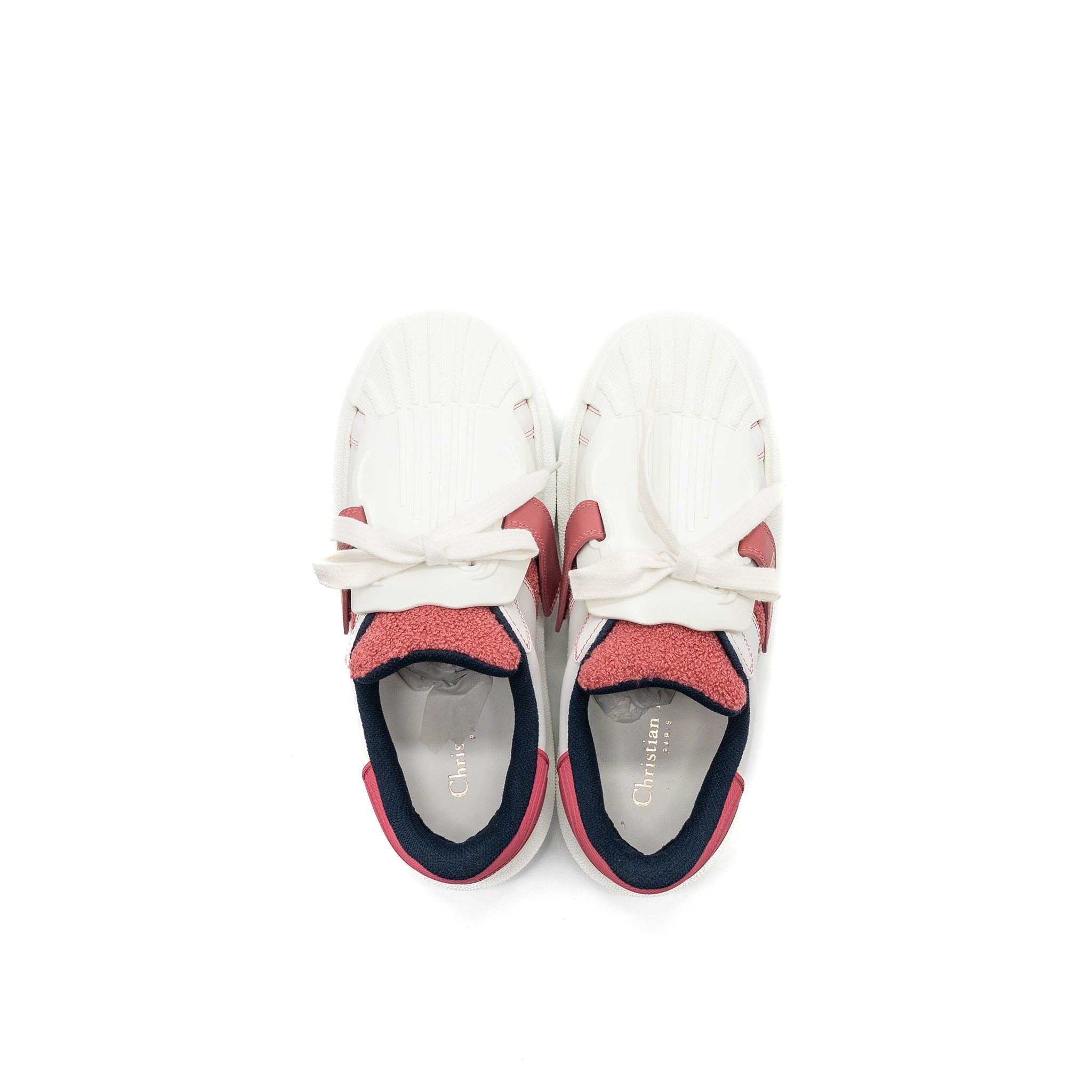 DIOR DIOR-ID SNEAKER SUEDE / FABRIC WHITE/ PINK