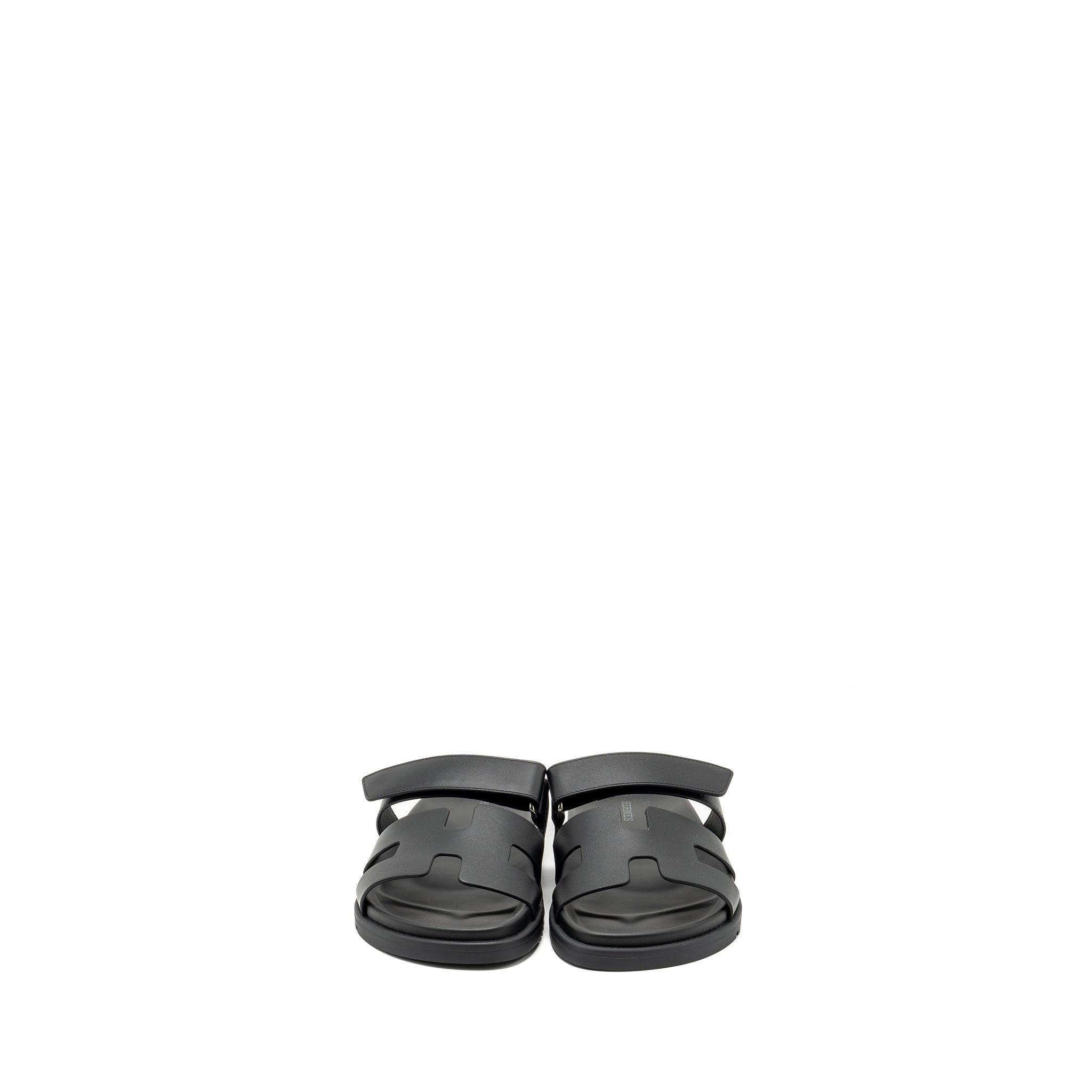 HERMES CHYPRE SANDALS BLACK