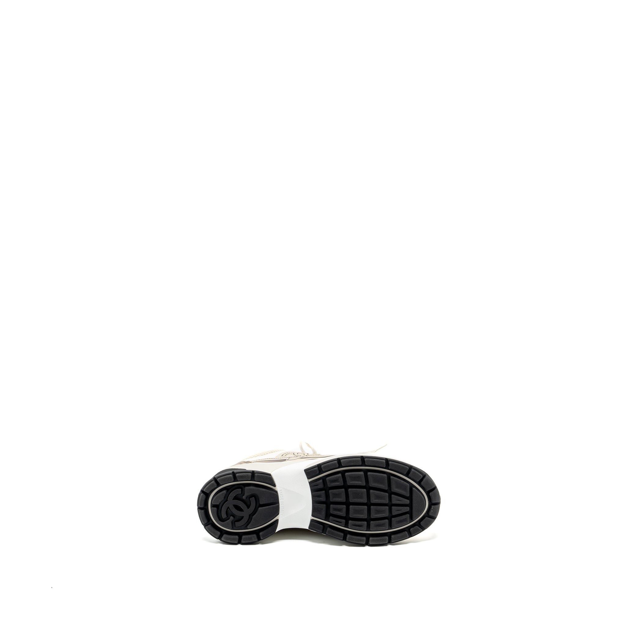 CHANEL METALLIC TRAINER/SNEAKER GOLD/SILVER