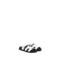 HERMES CHYPRE SANDAL CALFSKIN WHITE / BLACK