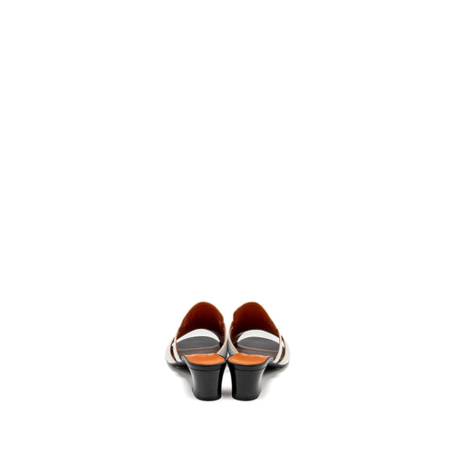 HERMES CANDY SANDAL LEATHER WHITE SHW