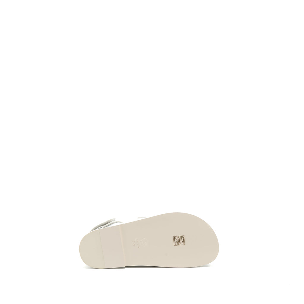 CHANEL DAD SANDALS CAVIAR WHITE LGHW