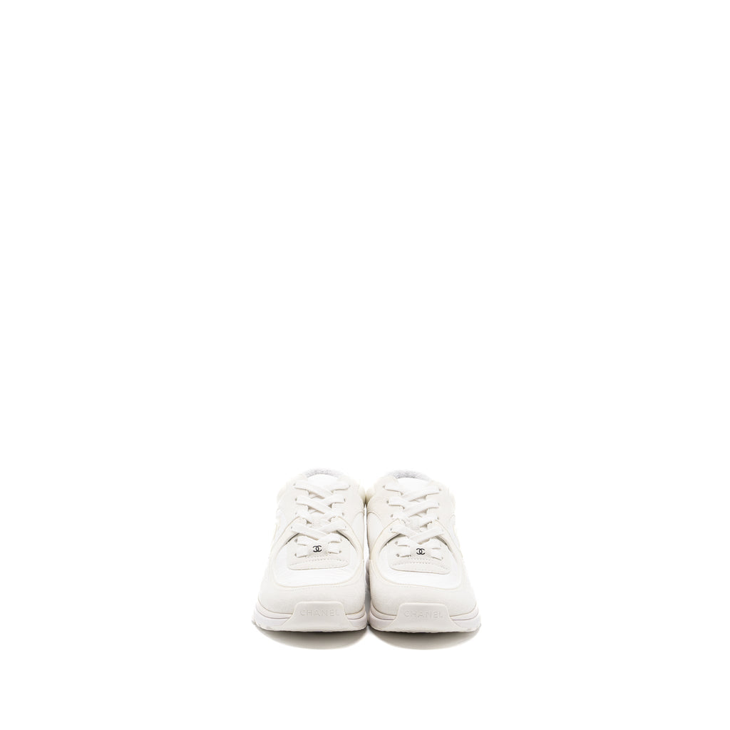 CHANEL CC LOGO TRAINER WHITE