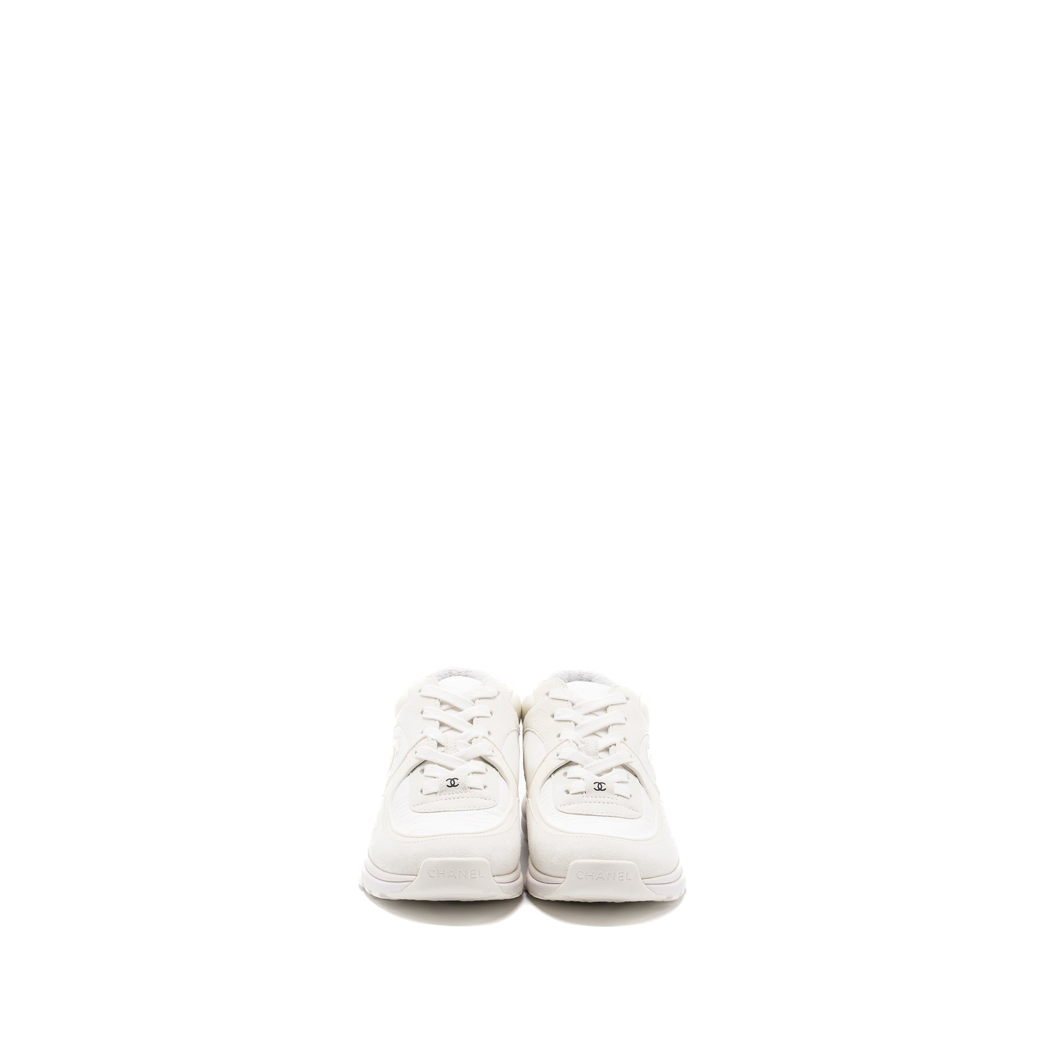 CHANEL CC LOGO TRAINER WHITE