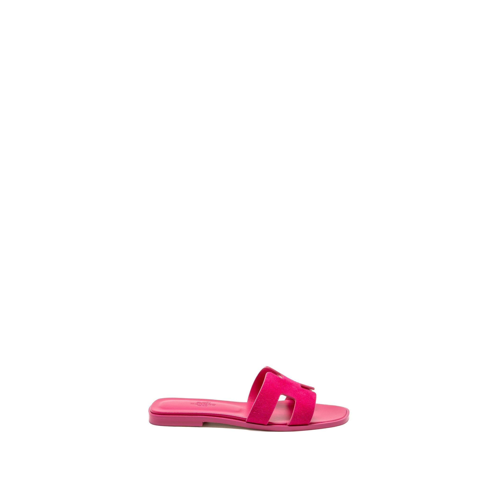 HERMES ORAN SANDALS LEATHER PINK