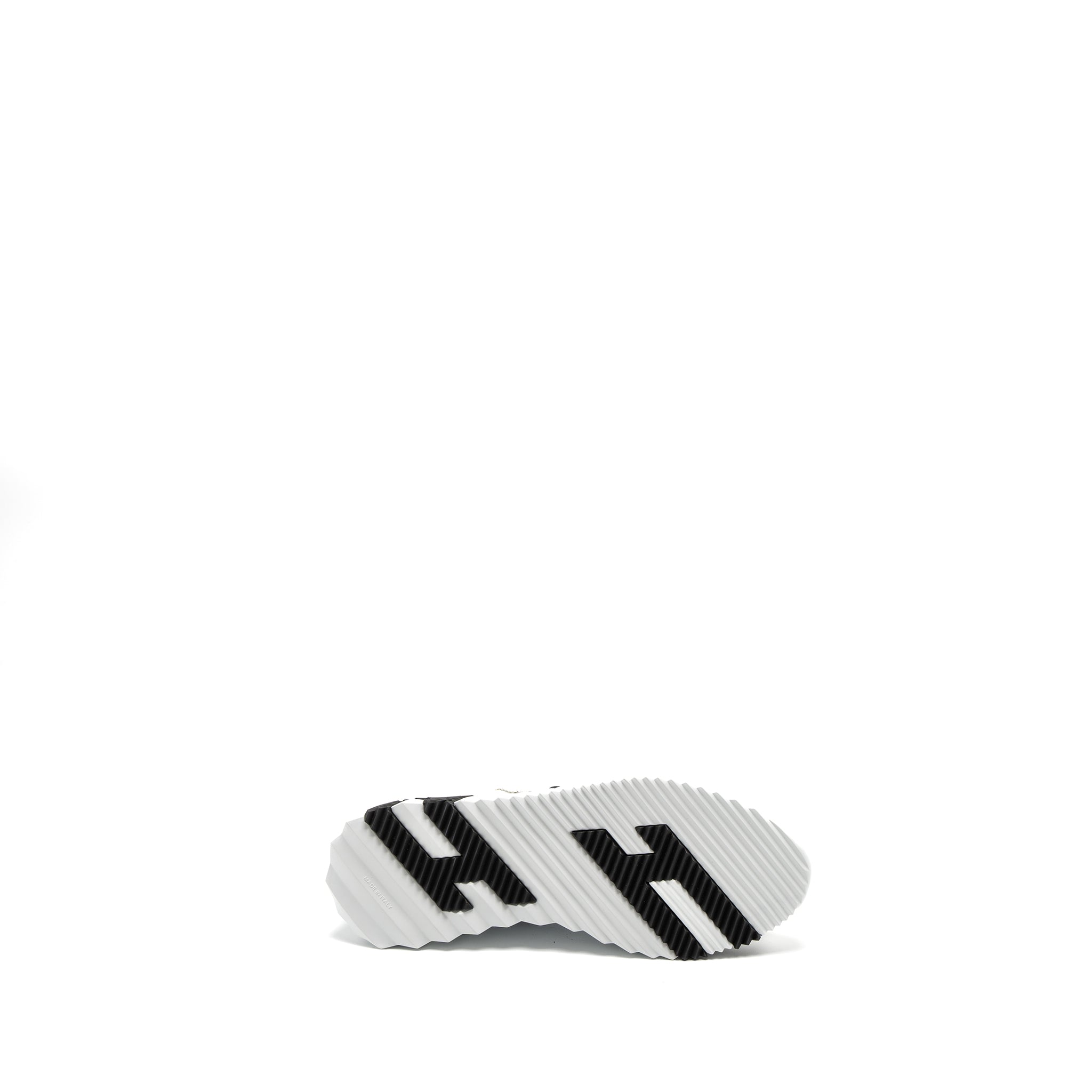 HERMES FEMME BOUNCING SNEAKER CHEVRE GRAINEE/VELOURS BLACK/WHITE