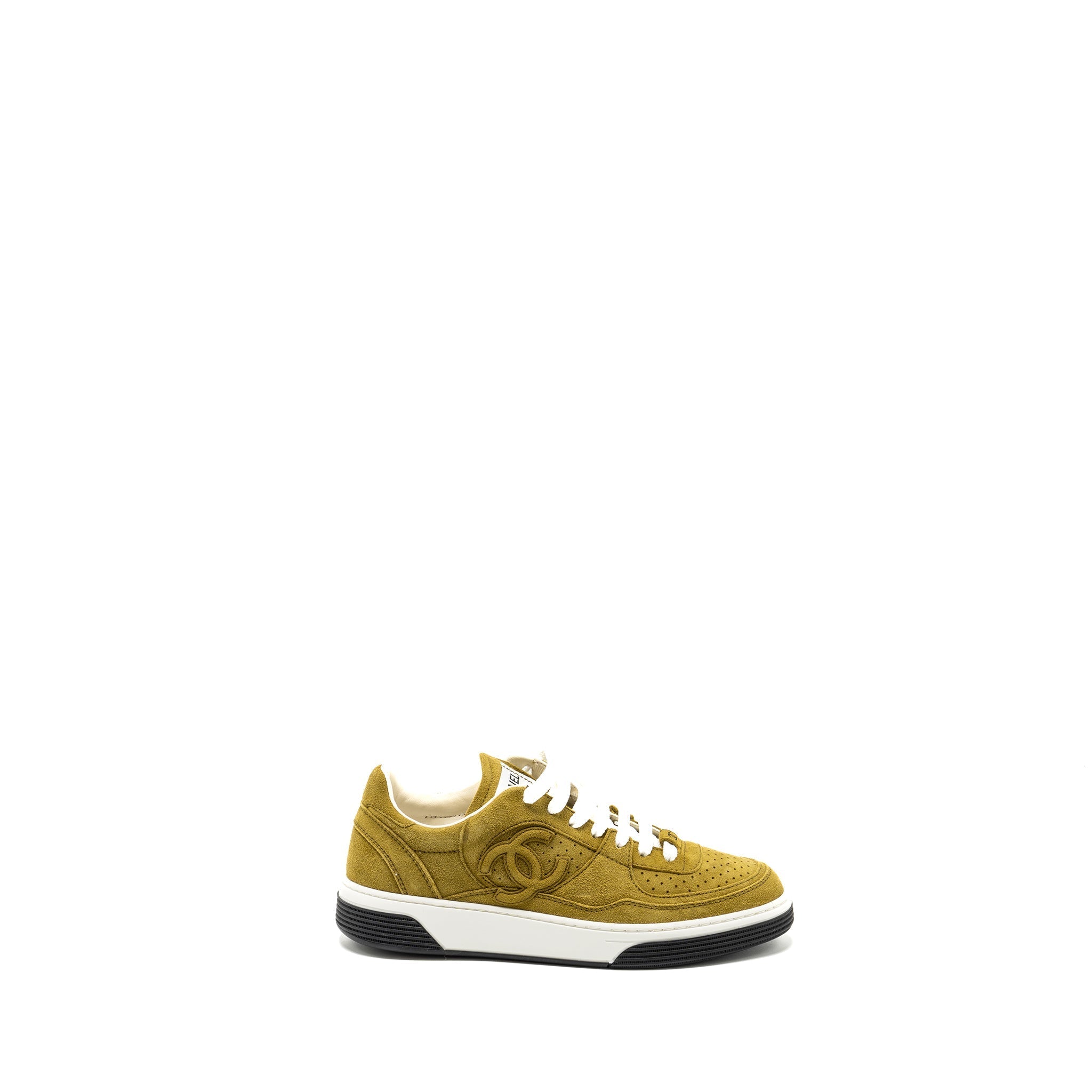 CHANEL 23A SNEAKERS SUEDE GREEN