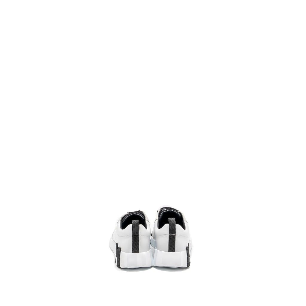 HERMES BOUNCING SNEAKERS LEATHER BLANC / NOIR