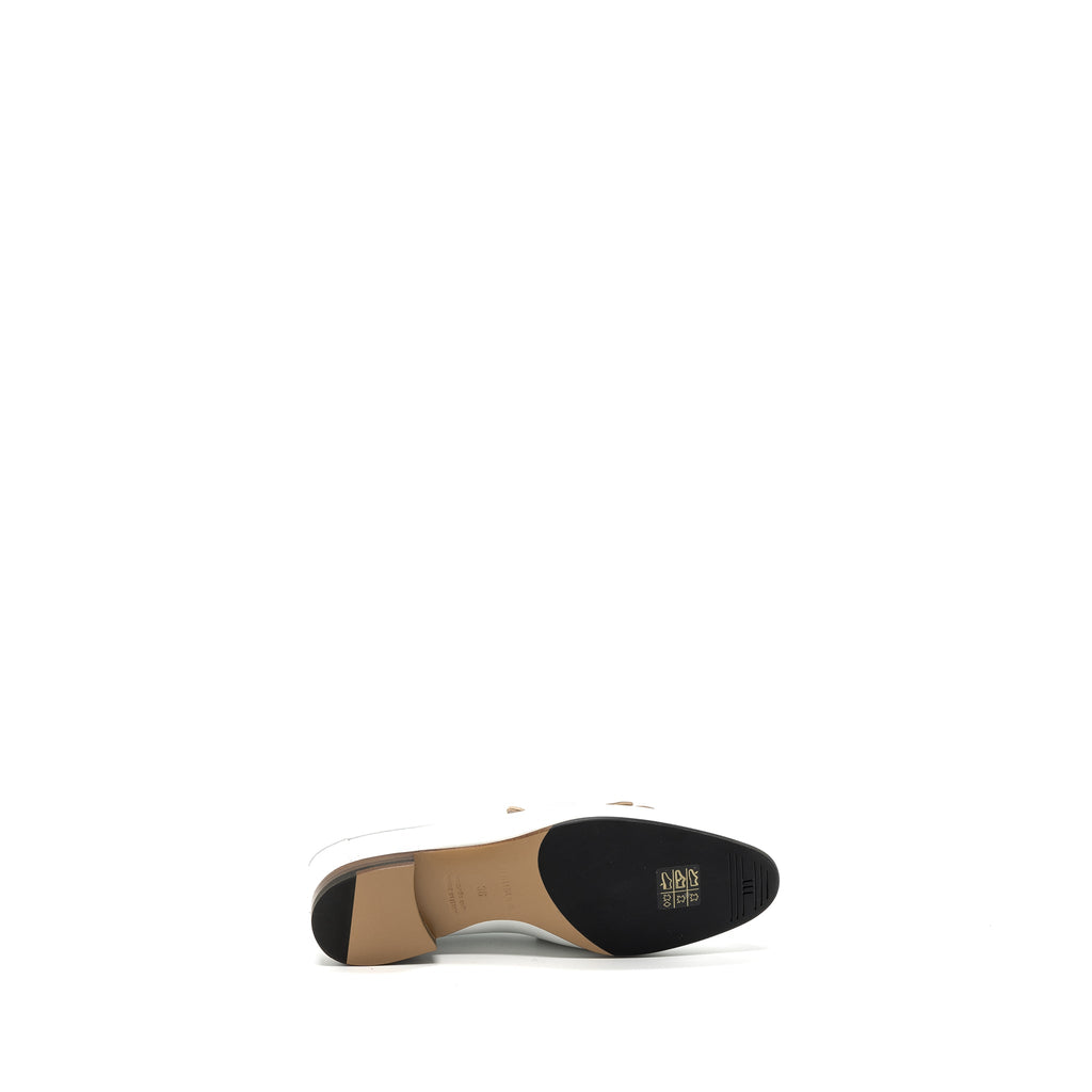 HERMES MOCASSINS ROYAL CALFSKIN WHITE/MULTICOLOUR SHW